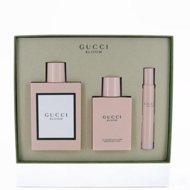 Gucci bloom 3 discount piece gift set