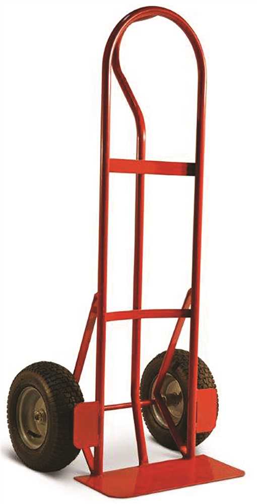 Milwaukee Hand Truck DC48866 800 lbs P-Handle Truck with 12 in. Pneumatic Tire&#44; Red