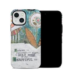 DecalGirl AIP13HC-HOLYMESS Apple iPhone 13 Hybrid Case - Holy Mess