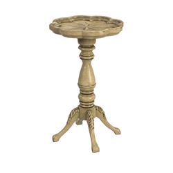 Butler Specialty Company Butler Specialty 0923424 20 in. Whitman Scalloped Edge Accent Table&#44; Beige