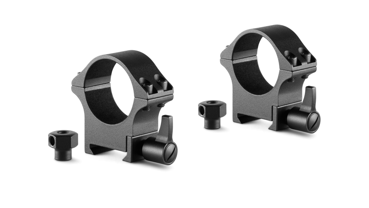 HAWKE OPTICS Hawke Sport Optics 23106 Professional Steel Ring Mounts for 30 mm Medium with Lever Fitted & Nut