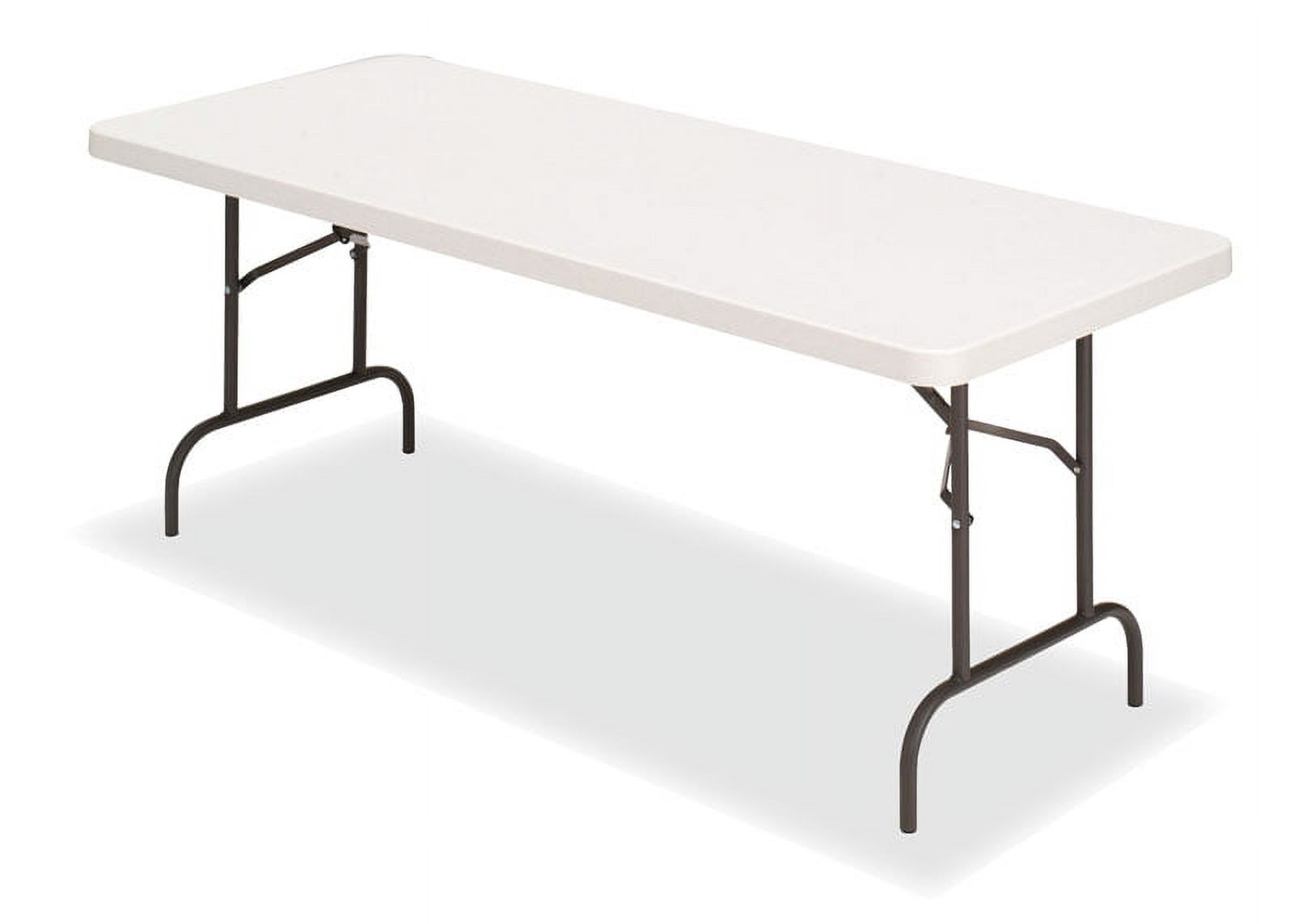 Iceberg 65513 30 x 60 in. IndestrucTable 500 Series Too Folding Table, Platinum
