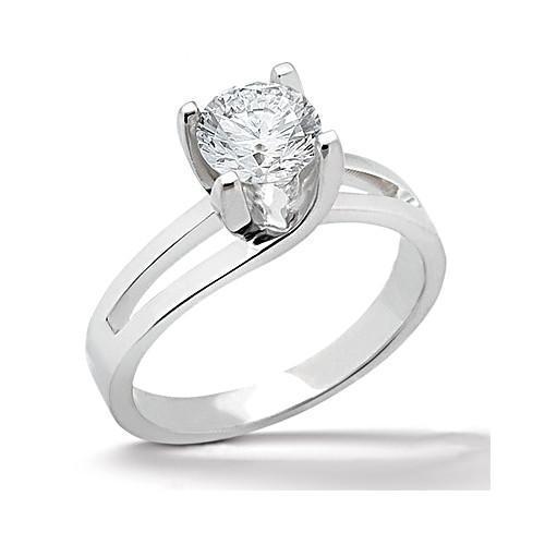 Harry Chad Enterprises 797 1.25 CT Diamond Solitaire Engagement Ring - White Gold