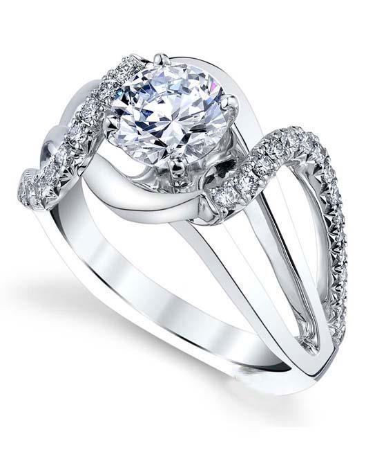 Harry Chad Enterprises 33189 2.70 CT 14K White Gold Round Brilliant Cut Diamonds Anniversary Ring