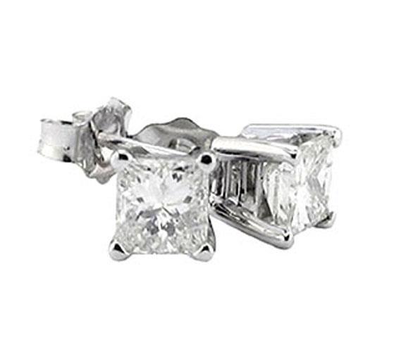 Harry Chad Enterprises 50053 4.02 Carat Diamonds Stud Earrings Gold G Si1 Diamond