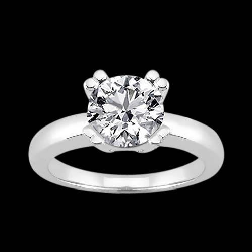 Harry Chad Enterprises 50184 3 Carat White Gold Solitaire Diamond Jewelry Ring