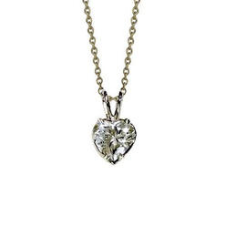 Harry Chad Enterprises 63243 Heart Cut Diamond 1.50 CT Womens Gold Necklace Pendant