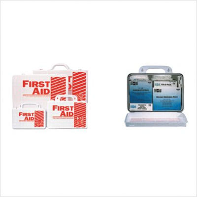 PackIt Cool 579-6400 10 Person Steel Weatherproof First Aid Kit W-E