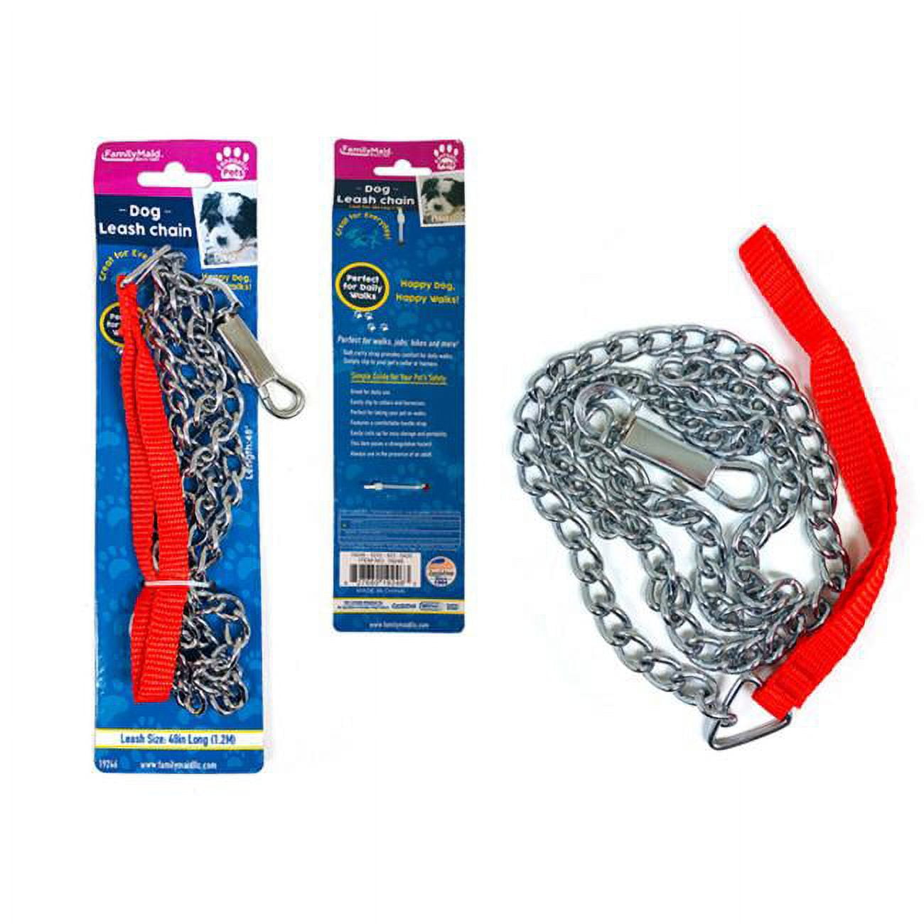 Family Maid FamilyMaid 19246 2.9 mm x 48 in. Dog Leash Chain, Pack of 72