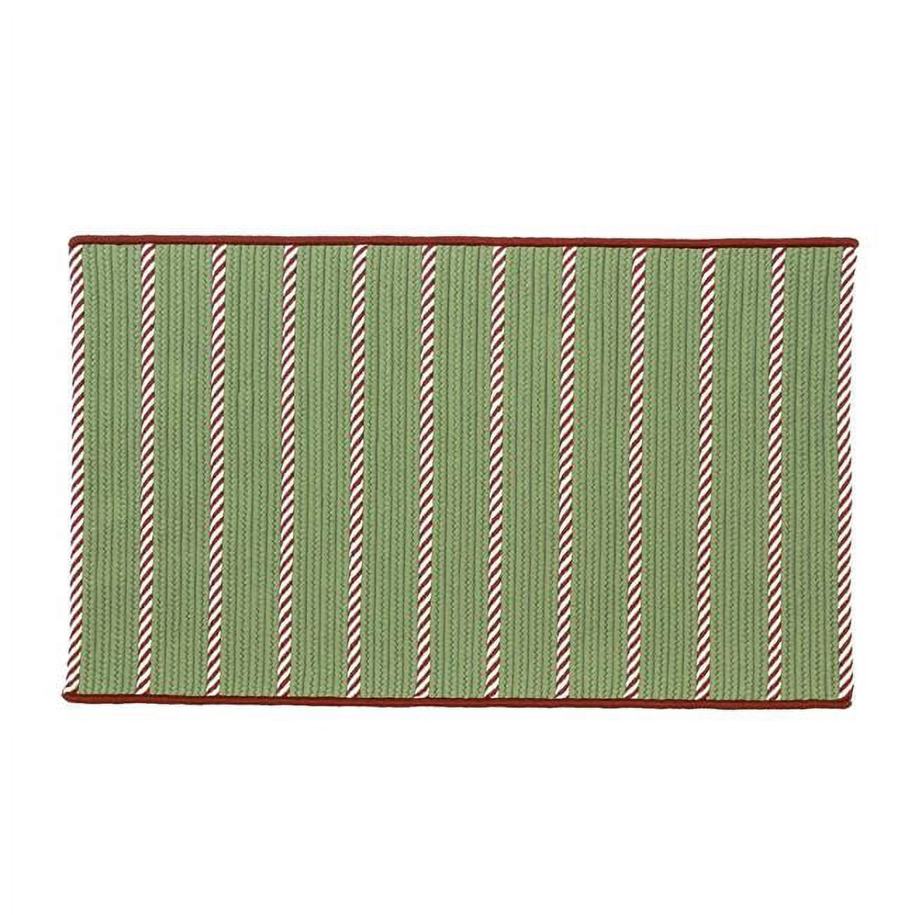Colonial Mills YC23R022X034S 22 x 34 in. Naughty Elf Stripe Christmas Rectangle Rug - Green
