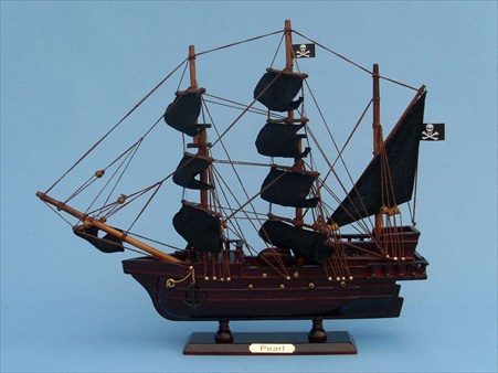 Handcrafted Model Ships Pearl 14 Edward Englands Pearl 14 in. Decorative Tall Model Ship