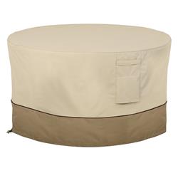 Classic Accessories 55-465-011501-00 Round Fire Pit & Table Cover - Pepple, Small