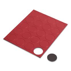 Filantropia Heavy Duty Circle Board Magnet&#44; Red - 0.75 in. - Pack of 20