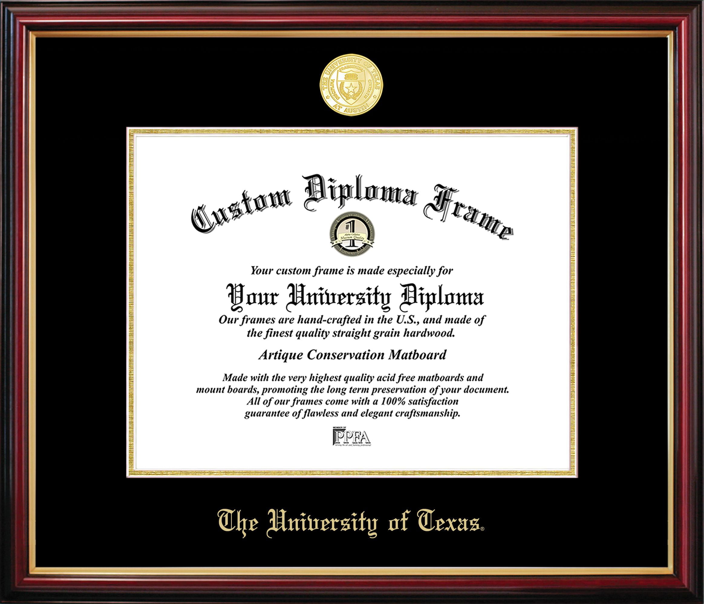Campus Images TX959PMGED-1411 UT&#44; Austin Petite Diploma Frame