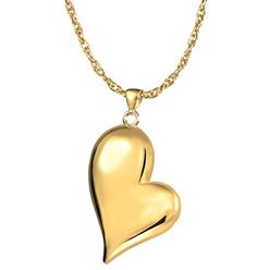Memorial gallery 3746gp Teardrop Heart 14K goldSterling Silver Plating cremation Pet Jewelry