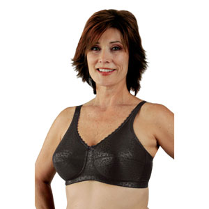 Classique 772E Post Mastectomy Fashion Bra, Black - Size 40AA