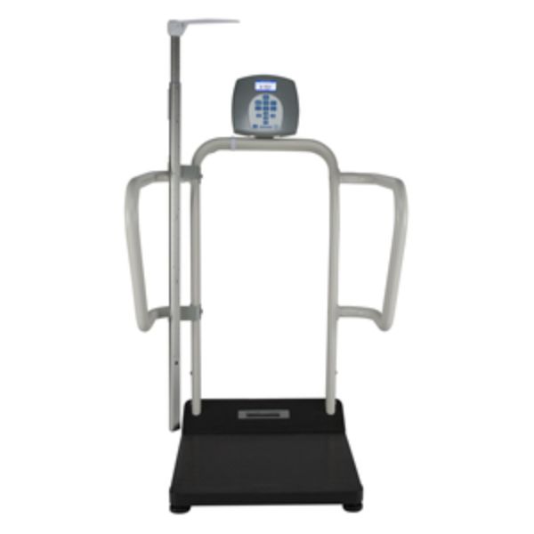 Health O Meter Professional Scales HealthOMeter-1100KL-BT-EHR Platform Scale with Wireless Technology & Height Rod