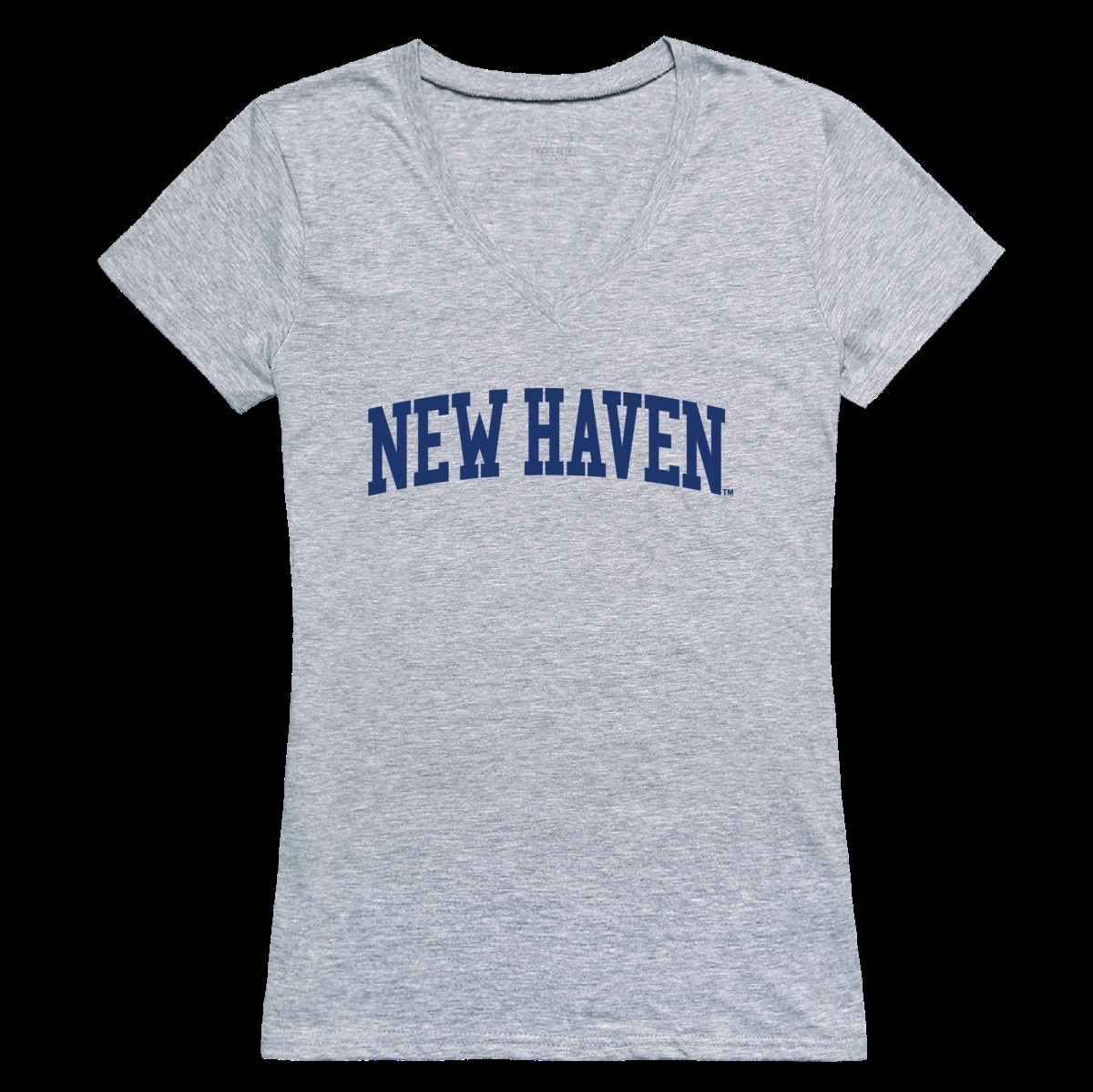 W Republic 501-663-HGY-05 NCAA New Haven Chargers Game Day Women T-Shirt&#44; Heather Grey - 2XL