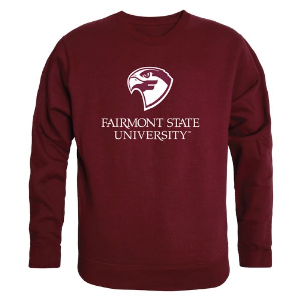 W Republic 508-686-MAR-03 NCAA Fairmont State Falcons College Crewneck Sweater&#44; Maroon - Large