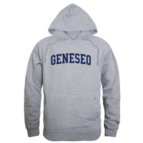 W Republic 503-520-HGY-01 NCAA State University of New York at Geneseo Knights Game Day Hoodie&#44; Heather Grey - Small