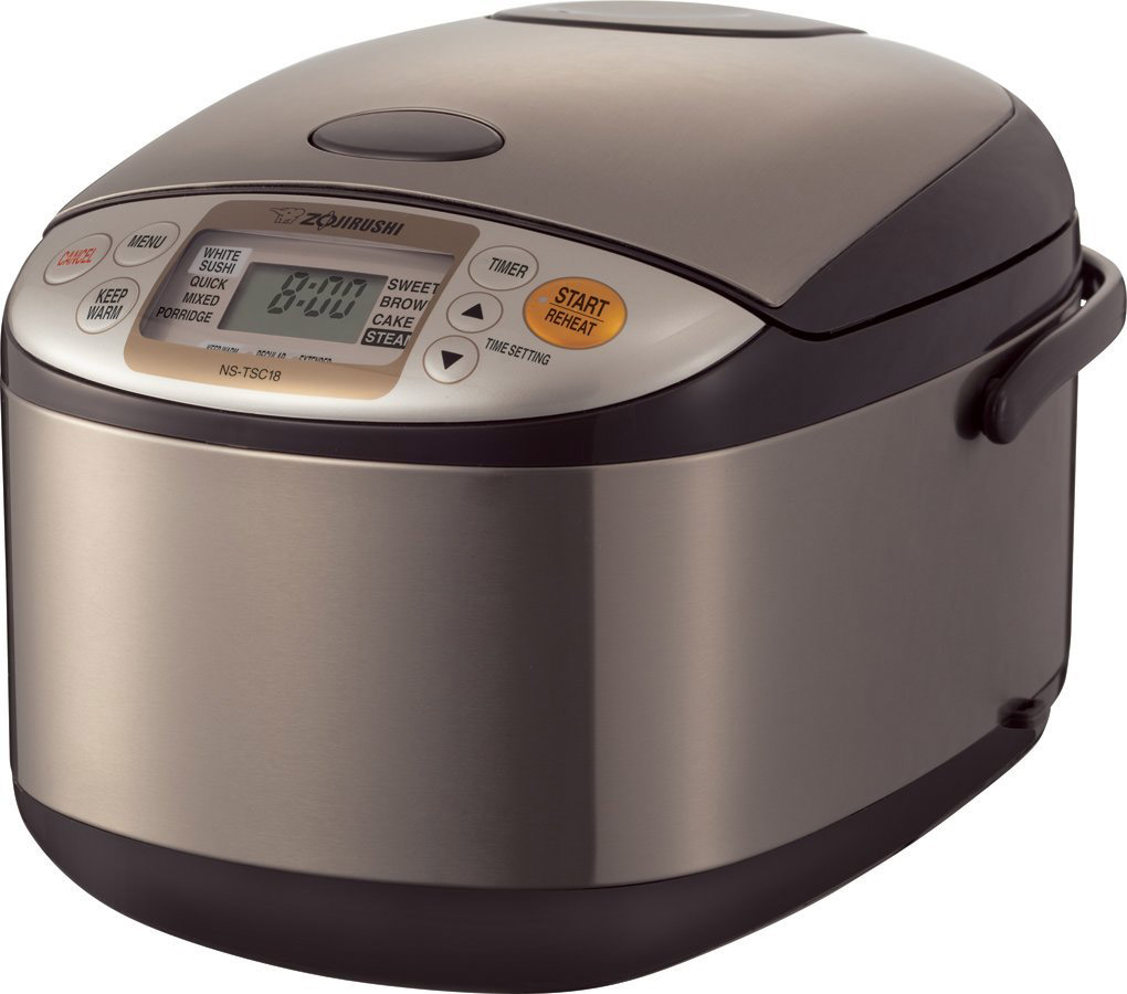 Zojirushi NSTSC18 Micom Stainless Steel Brown 10-Cup Rice Cooker & Warmer