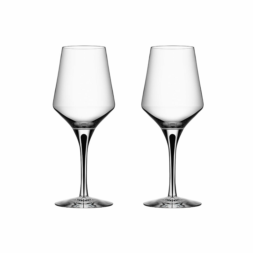 Orrefors 6410002 Metropol Wine Glass, White - Set of 2