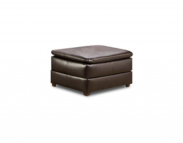 Simmons Upholstery Vintage Bonded Leather Ottoman