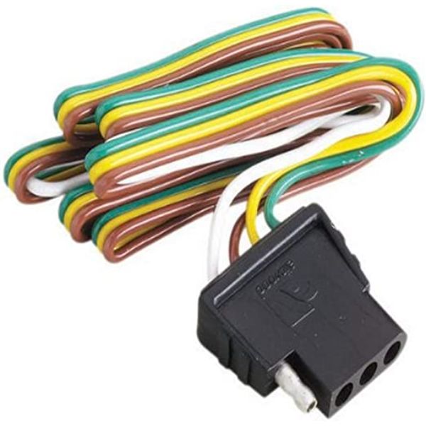 Attwood 7663-5 Trailer Wiring 4 way Flat Harness & Connector