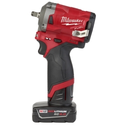 Milwaukee MLW2554-22 0.37 in. M12 Fuel Stubby Impact Wrench Kit