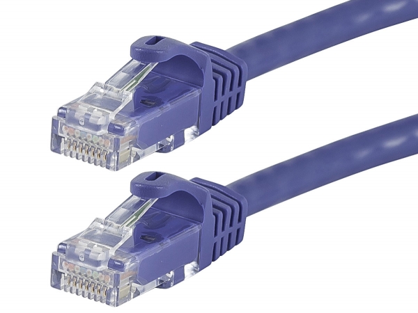 Monoprice 11281 FLEXboot Series Cat6 24AWG UTP Ethernet Network Patch Cable- 20 ft. - Purple