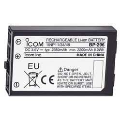 Icom BP296 3.6V 2350mAh Li-Ion Battery for M37