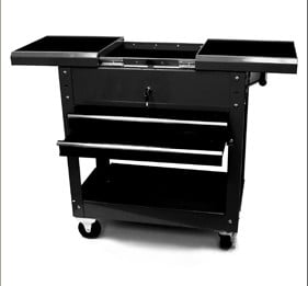 TotalTurf 27 Inch Professional Tool Cart with 2 Drawers