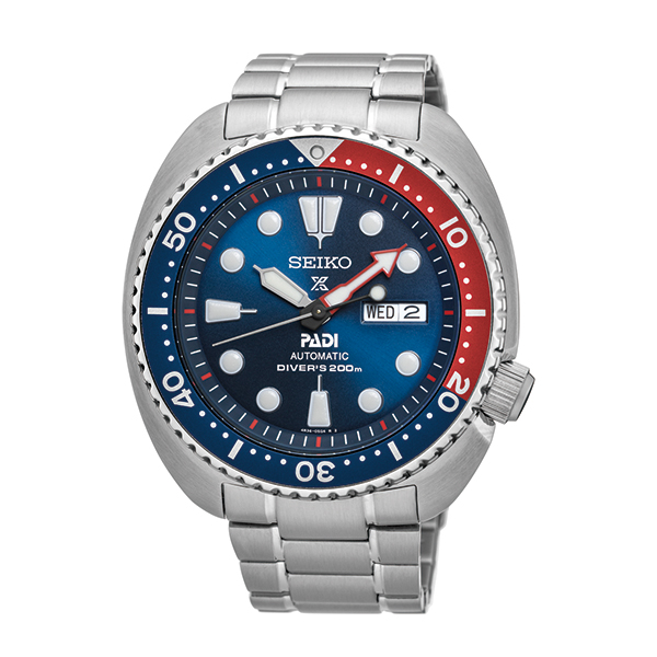 Seiko SRPE99 Prospex Automatic Diver Men Watch&#44; Blue & Red