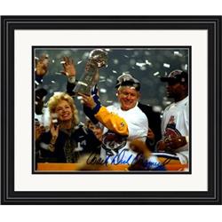 Autograph Warehouse 700006 8 x 10 in. Dick Vermeil Autographed St. Louis Rams Super Bowl Champion Head Coach No.SC6 Matted & Framed Photo