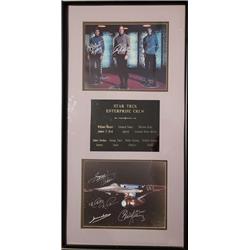 Autograph Warehouse 724058 Star Trek Autographed by William Shatner&#44; Leonard Nimoy - Deforest Kelly&#44; James Doohan - Nichelle Nichols&#44; Wa