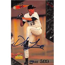 Autograph Warehouse 688888 Derek Lowe Autographed Jacksonville Suns&#44; Mariners 1995 Signature Rookies Mini No.22 Baseball Card