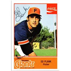 Autograph Warehouse 677154 Ed Plank Autographed Phoenix Giants 1977 Cramer Sports Rookie No.20 Baseball Card