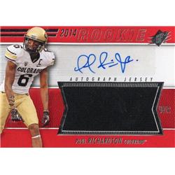 Autograph Warehouse 701580 Paul Richardson Autographed Player Worn Jersey Patch Colorado Buffaloes 2014 Upper Deck Rookie No.64 Football Card