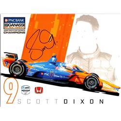 Autograph Warehouse 687486 7 x 9 in. Scott Dixon Autographed Indycar Series&#44; Ganassi Racing No.1 Photo