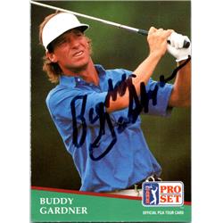 Autograph Warehouse 689513 Buddy Gardner Autographed PGA Tour&#44; Auburn Tigers & SC 1991 Pro Set No.94 Golf Card