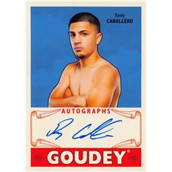 Autograph Warehouse 725697 Randy Caballero Autographed Nicaraguan&#44; IBF Bantamweight Champion 2016 Upper Deck Goodwin Champions Goudey No.GARC Bo