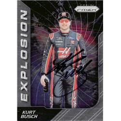 Autograph Warehouse 689402 Kurt Busch Autographed Auto Racing&#44; NASCAR & SC 2018 Panini Prizm Explosion No.84 Trading Card