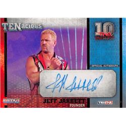 Autograph Warehouse 689481 Jeff Jarrett Autographed Wrestling Star 2012 Tristar Tenacious Impact No.TEN1 KE 91-100 Trading Card
