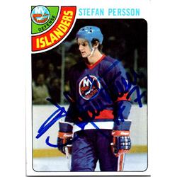 Autograph Warehouse 726032 Stefan Persson Autographed New York Islanders&#44; SC 1978 Topps No.144 Hockey Card