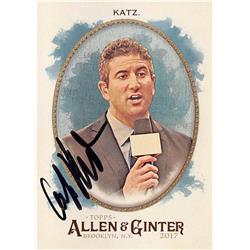 Autograph Warehouse 700464 Andy Katz Autographed Espn Analyst&#44; SC 2017 Topps Allen & Ginters Foil No.256 Basketball Card