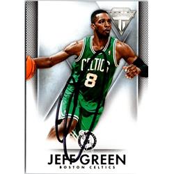 Autograph Warehouse 701839 Jeff Green Autographed Boston Celtics 2014 Panini Titanium No.35 Basketball Card