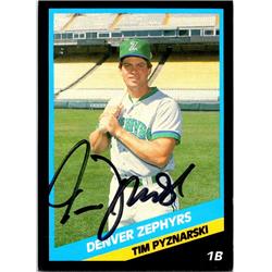 Autograph Warehouse 676335 Tim Pyznarski Autographed Denver Zephyrs 1988 CMC Rookie No.36 Baseball Card