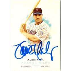 Autograph Warehouse 725278 Xavier Nady Autographed New York Mets 2006 Topps Allen & Ginter No.61 Baseball Card