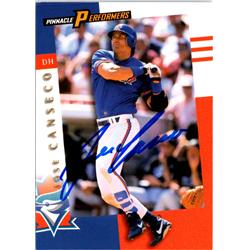 Autograph Warehouse 703212 Jose Canseco Signed Toronto Blue Jays 1998 Pinnacle Performers No.47 Baseball Card