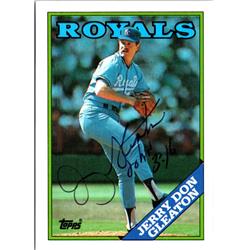 Autograph Warehouse 703045 Jerry Don Gleaton Signed Kansas City Royals&#44; JZ 1988 Topps No.116 Baseball Card